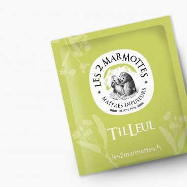 Infusion tilleul 100% plantes Les 2 Marmottes - Made in France - Sans arômes ajoutés